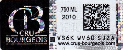 Un sticker interactif pour les Crus Bourgeois